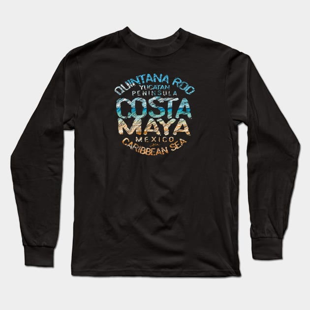 Costa Maya, Quintana Roo, Mexico, Caribbean Sea Long Sleeve T-Shirt by jcombs